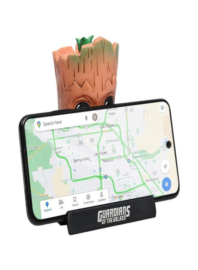 omuda Super Hero Action Figure Limited Edition Bobblehead with Mobile Holder for Car Dashboard, Office Desk & Study Table (Groot) - Image 3